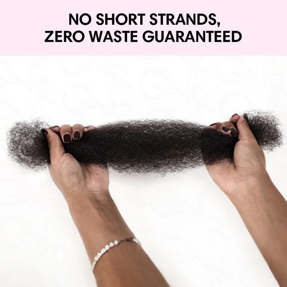 QVR Afro Kinkys Bulk Human Hair for Dreadlock Extensions Repair Locs 150 Gram, Dark Brown 14inches Mini Spring Twist Braiding Afro Kinky Human Hair for LocKs