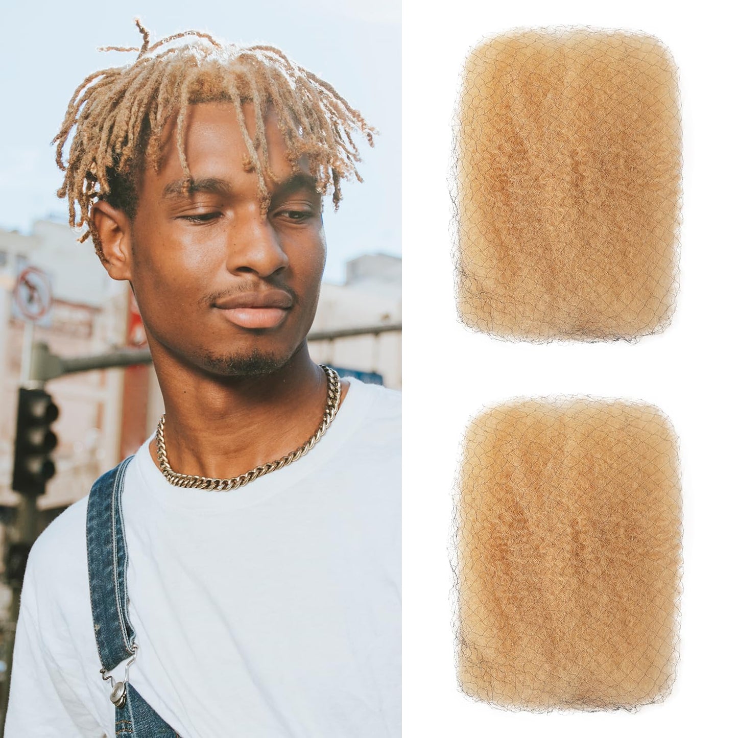 Afro Kinkys Bulk Human Hair 3 Pack 150g,Afro Kinky-Curly Human Hair Bulk Hair Bulk Human Braiding Hair for Dreadlock Extensions Repair Locs,Twist Afro Kinky Twist Extensions (14 Inch,50g/Pack)