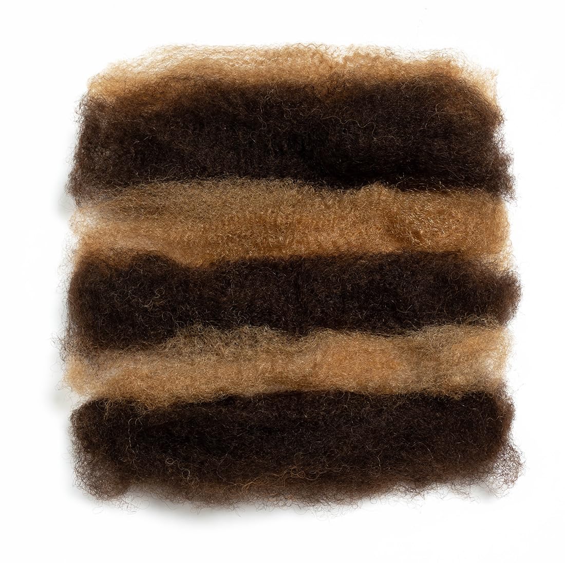 QVR Afro Kinkys Bulk Human Hair for Dreadlock Extensions Repair Locs 50 Gram/Pack,Auburn Brown Color 18 inches Mini Twist Braiding Afro Kinky Human Hair for Locs