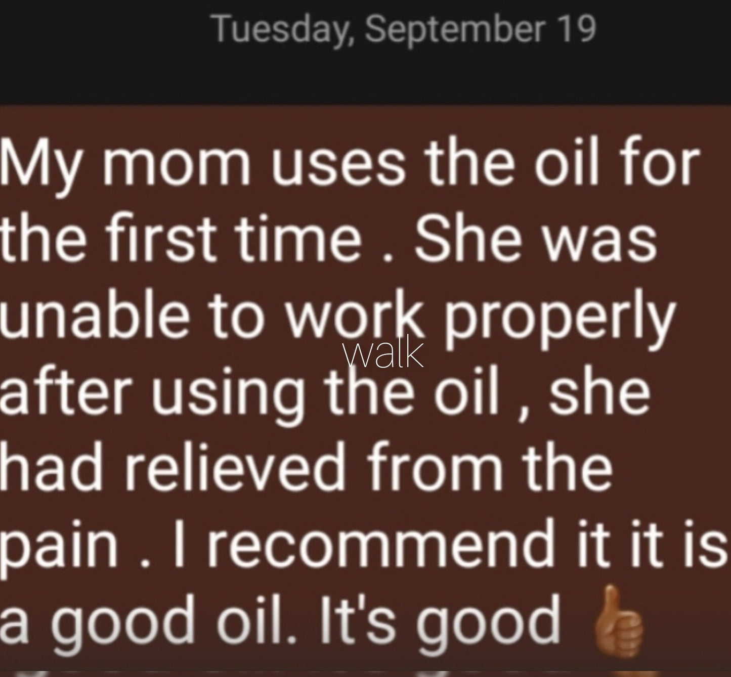 Customer comments/saying