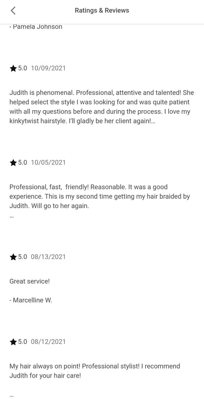 Kinky twist - Hair included