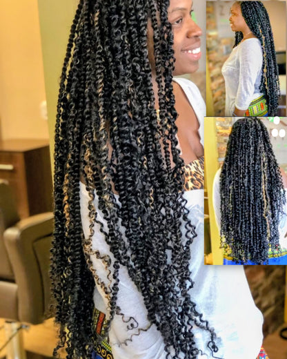 Spring Twist mid back length