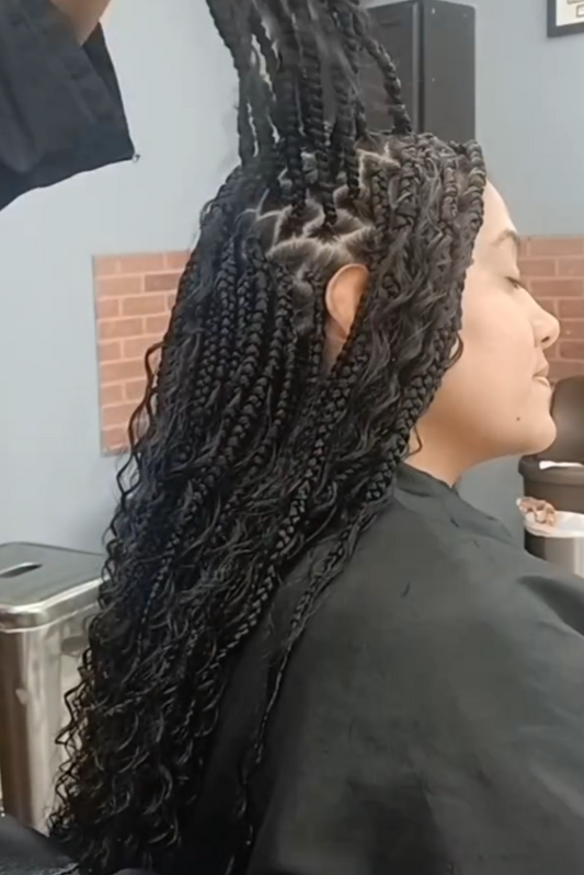 Boho Knotless braids