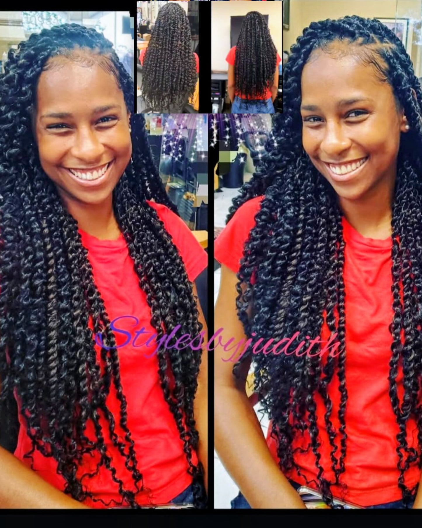 Spring Twist mid back length